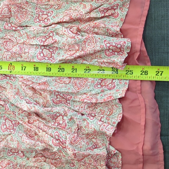 💥50% sale💥Kasper paisley 2 layer 12Pskirt #b746 - Picture 7 of 7